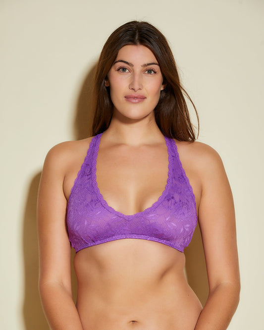 Purple Bralette - Never Say Never Beauty Racie Racerback Bralette