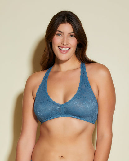 Blue Bralette - Never Say Never Beauty Racie Racerback Bralette