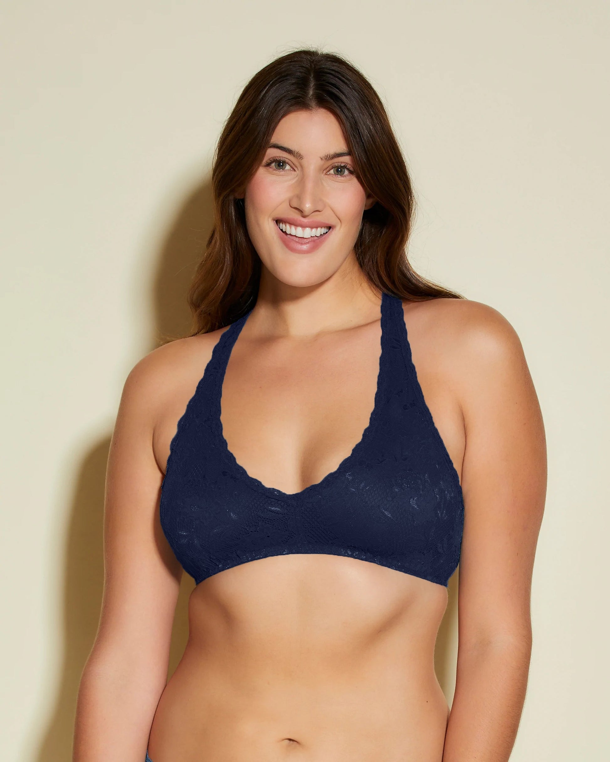 Blue Bralette - Never Say Never Beauty Racie Racerback Bralette