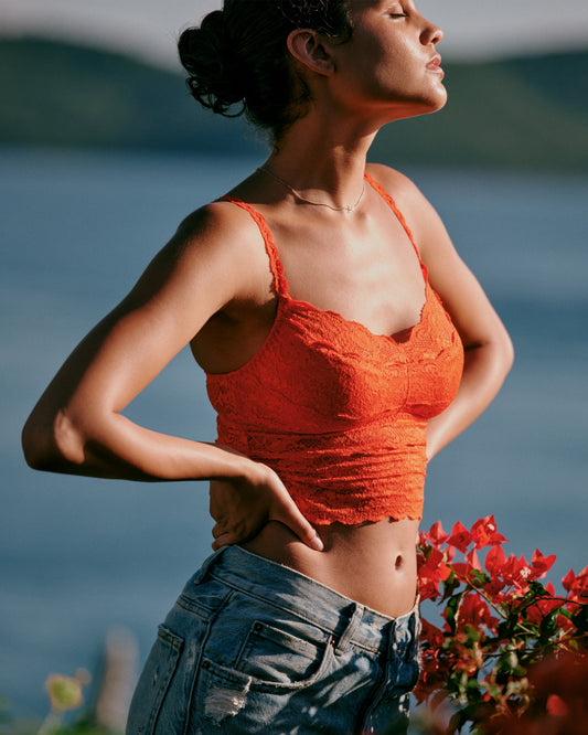 Orange Camisole - Never Say Never Crop Cami