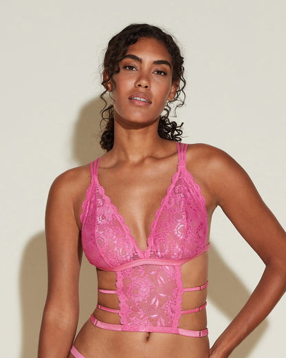 Pink Camisole - Never Say Never Tie Me Down Cropped Cami