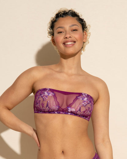 Purple Bralette - Paradiso Bandeau Bra