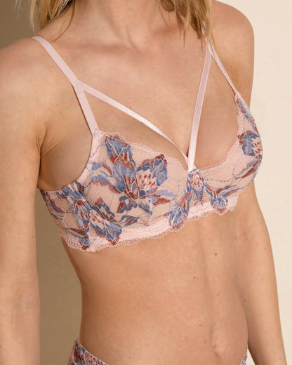 Pink Bra - Paradiso Underwire Demi Cup Bra