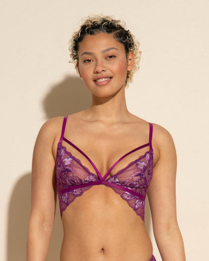 Purple Bralette - Paradiso Triangle Bralette