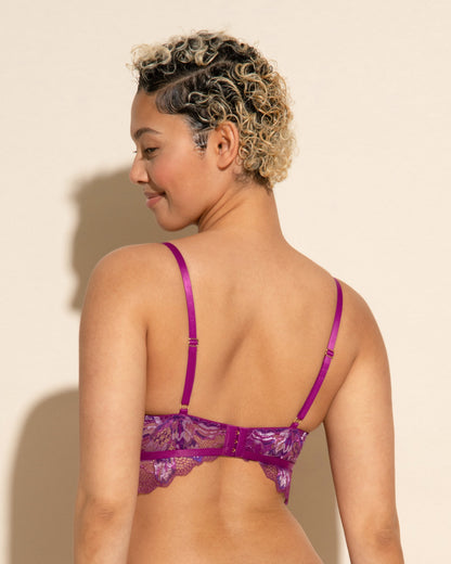 Purple Bralette - Paradiso Triangle Bralette