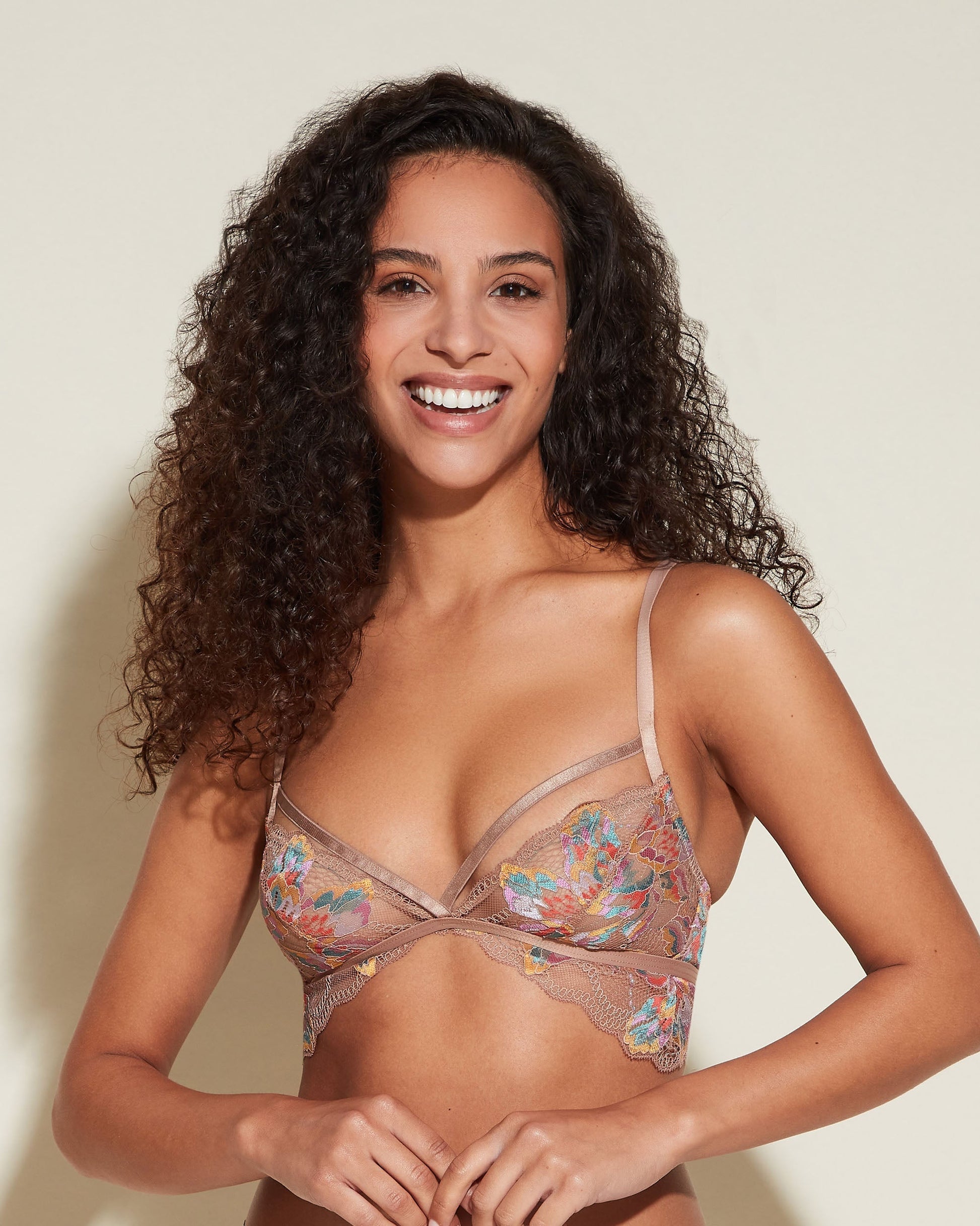 Beige Bralette - Paradiso Petite Triangle Bralette