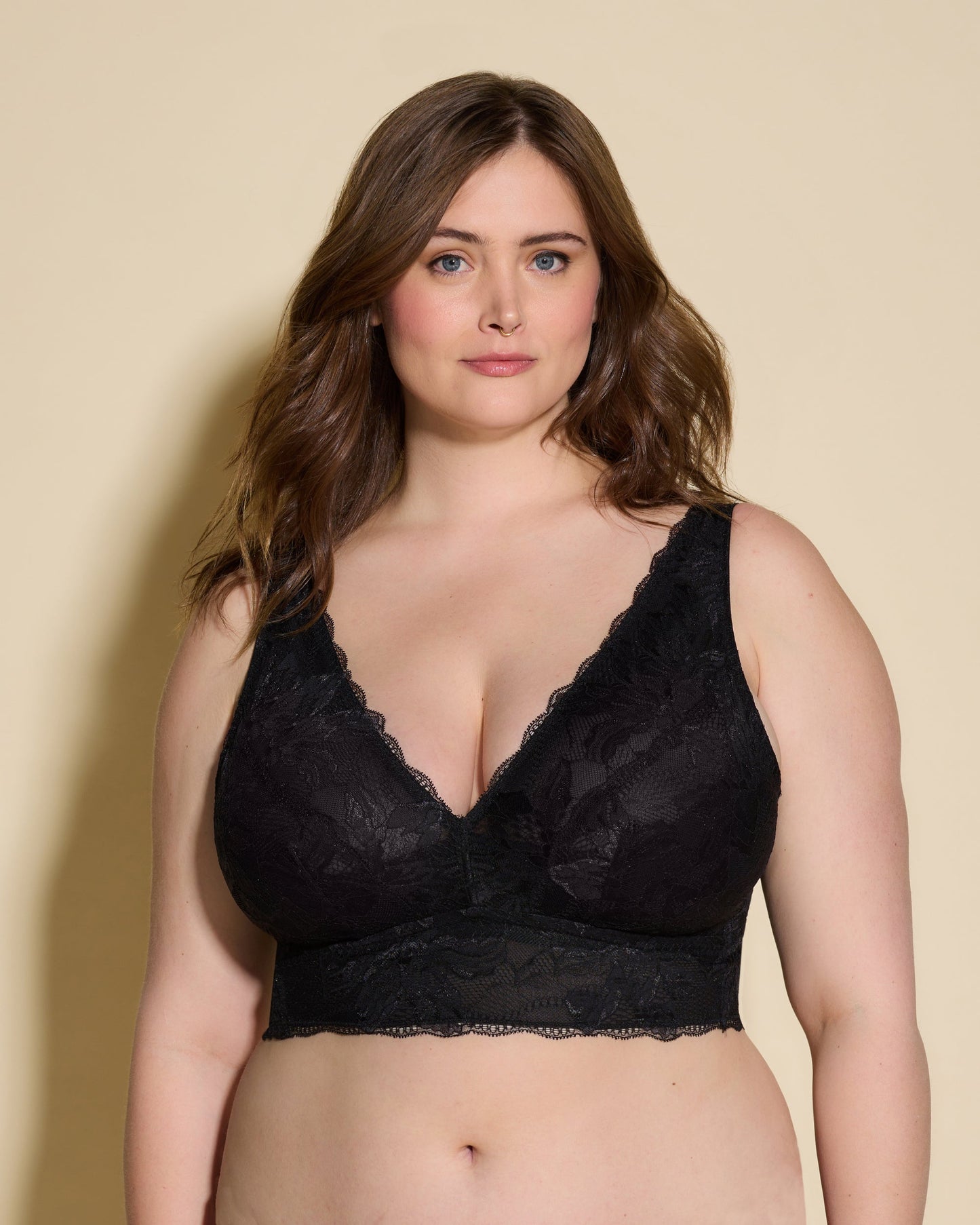 Black Bralette - Paradiso Super Curvy Longline Bralette