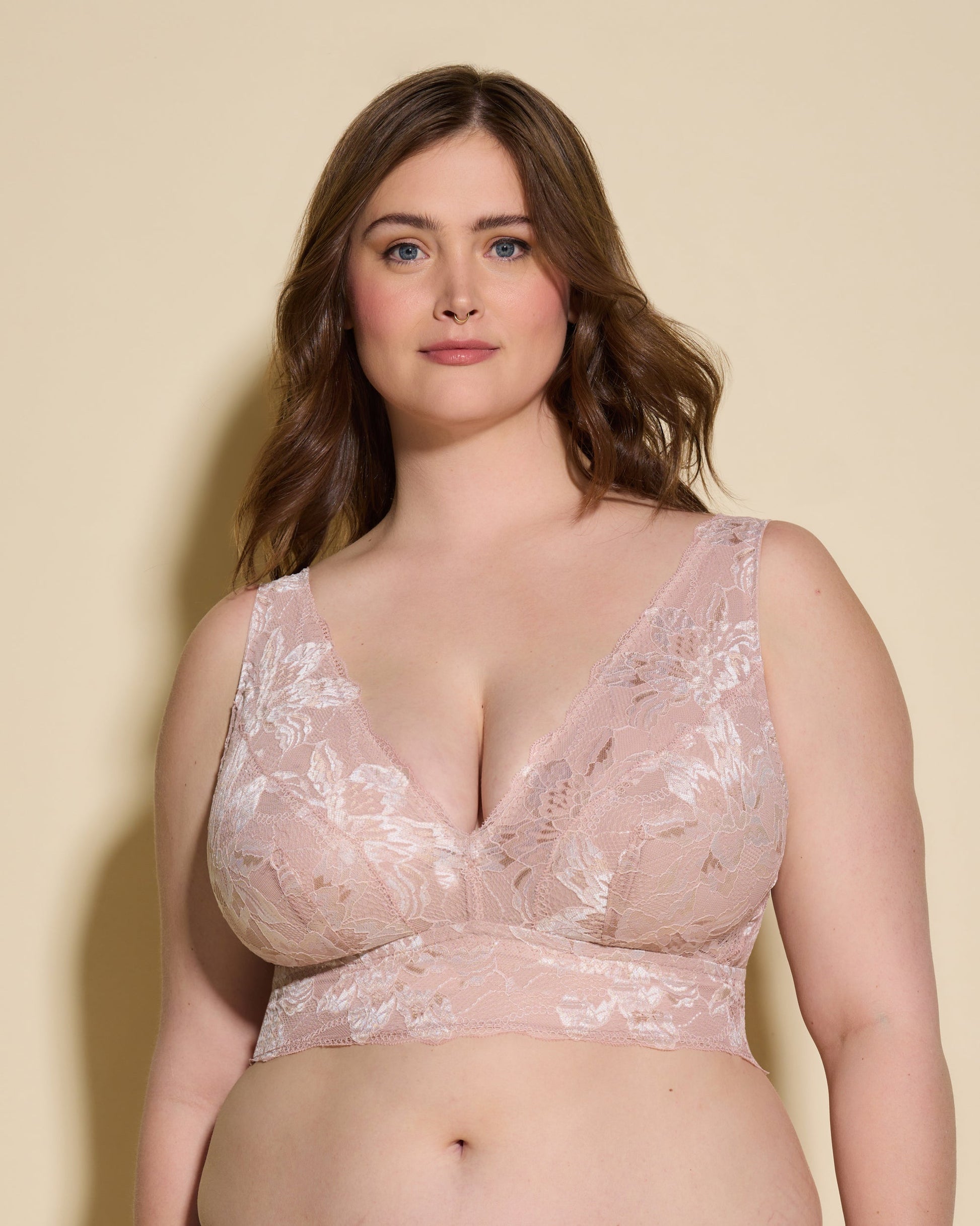 Pink Bralette - Paradiso Super Curvy Longline Bralette