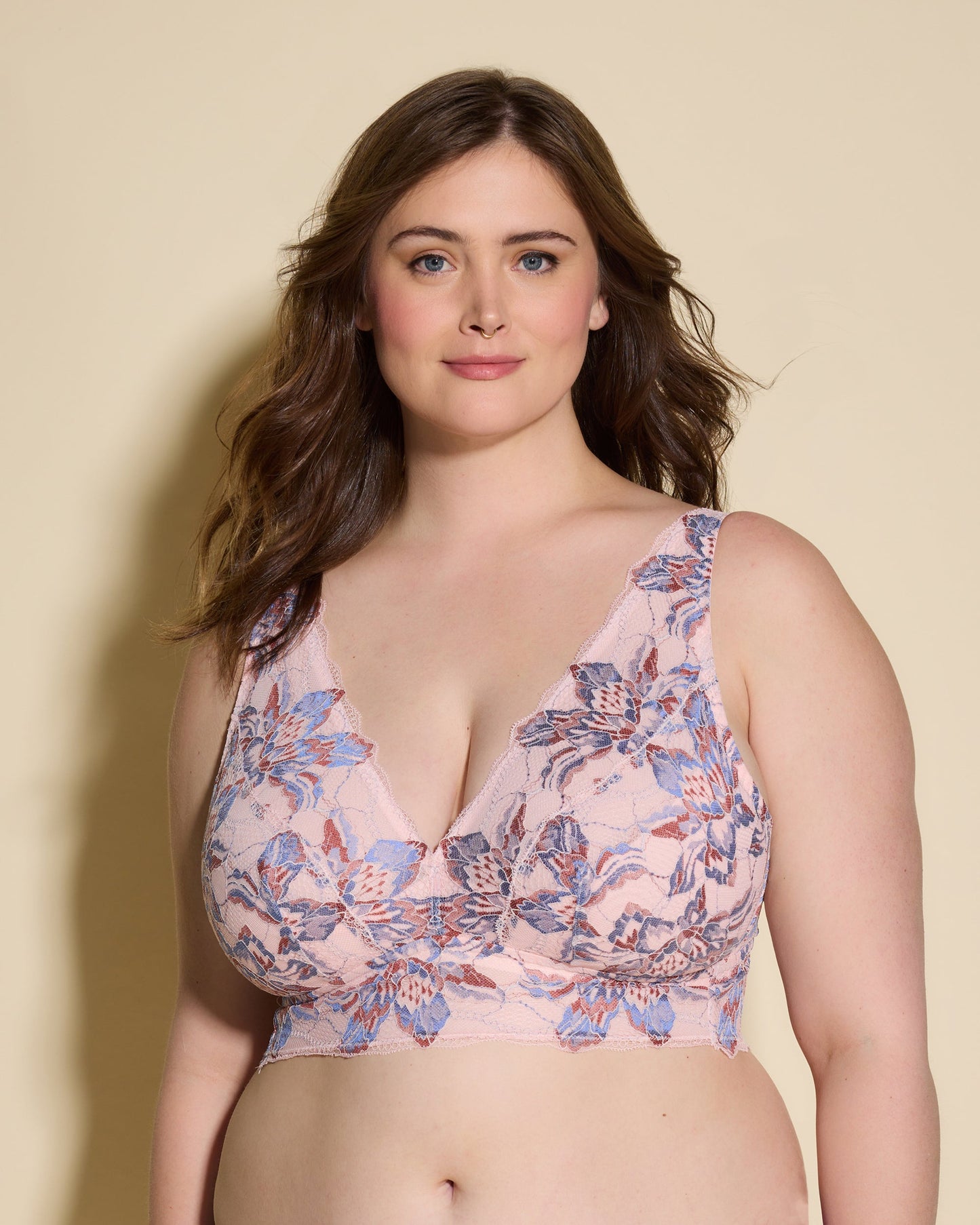 Pink Bralette - Paradiso Super Curvy Longline Bralette