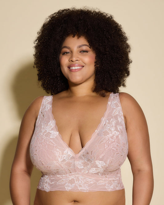 Pink Bralette - Paradiso Ultra Curvy Longline Bralette