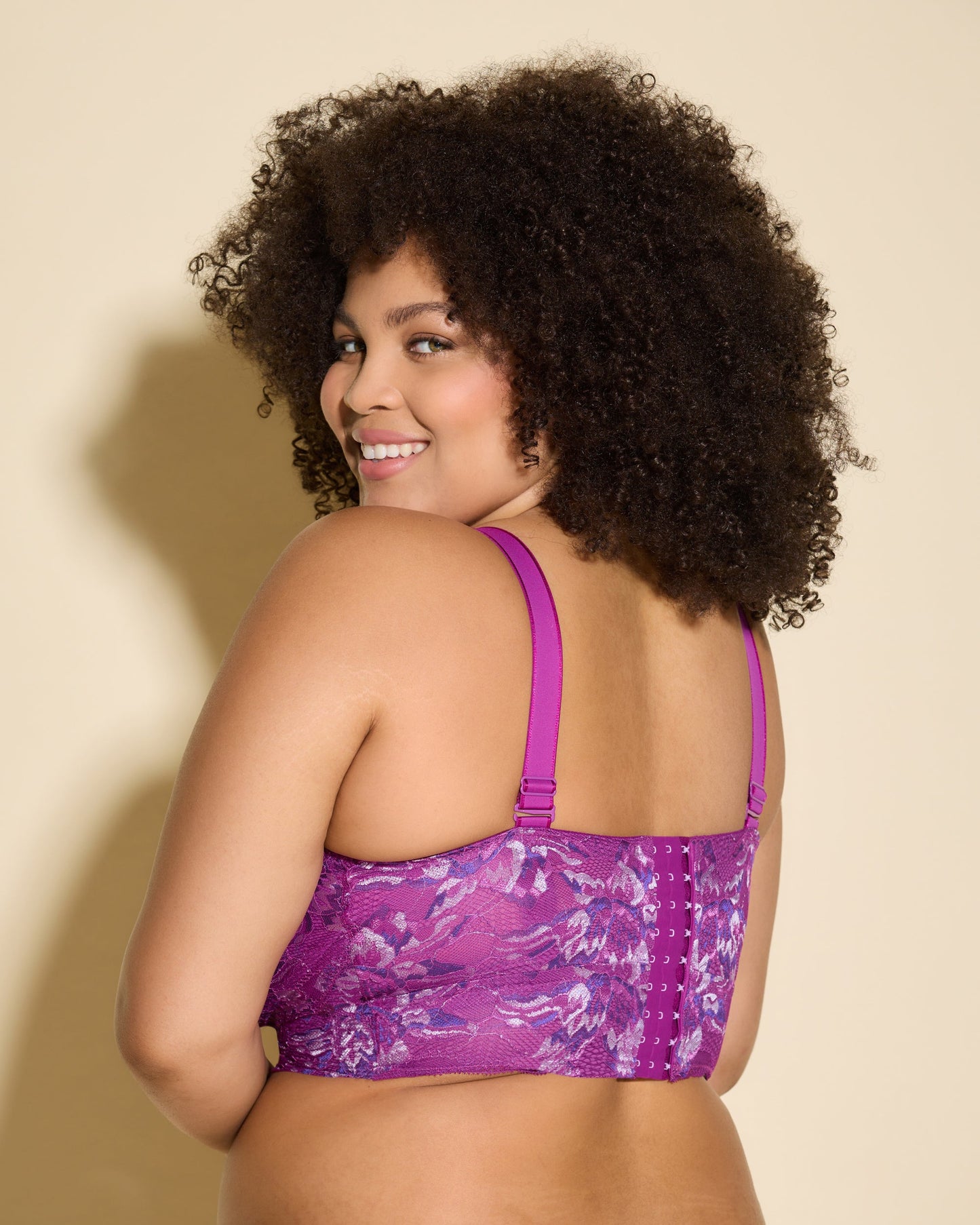 Purple Bralette - Paradiso Ultra Curvy Longline Bralette