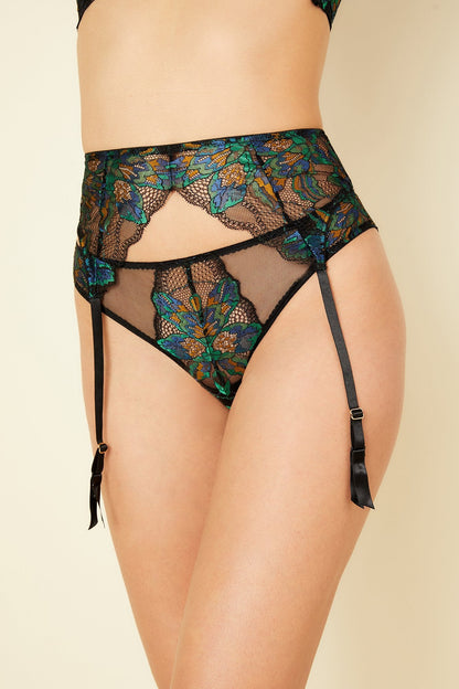 Green Garterbelt - Paradiso Garter Belt