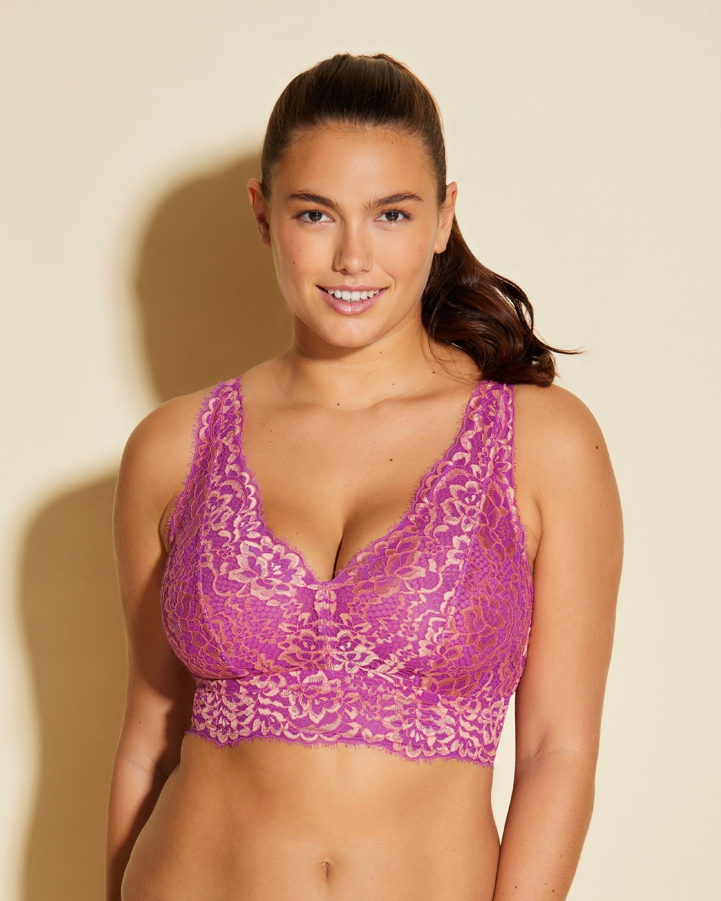 Pink Bralette - Pret A Porter Curvy Longline Bralette