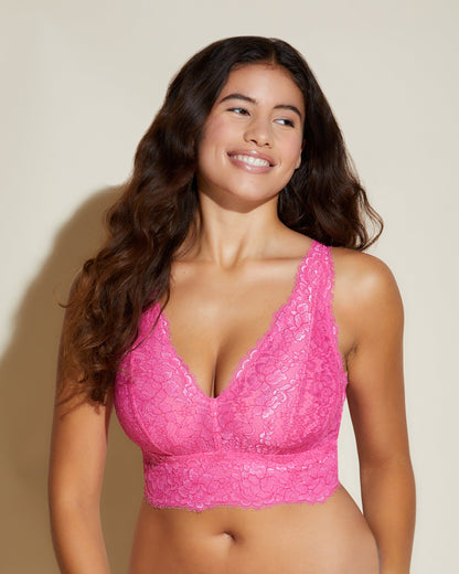 Pink Bralette - Pret A Porter Curvy Longline Bralette