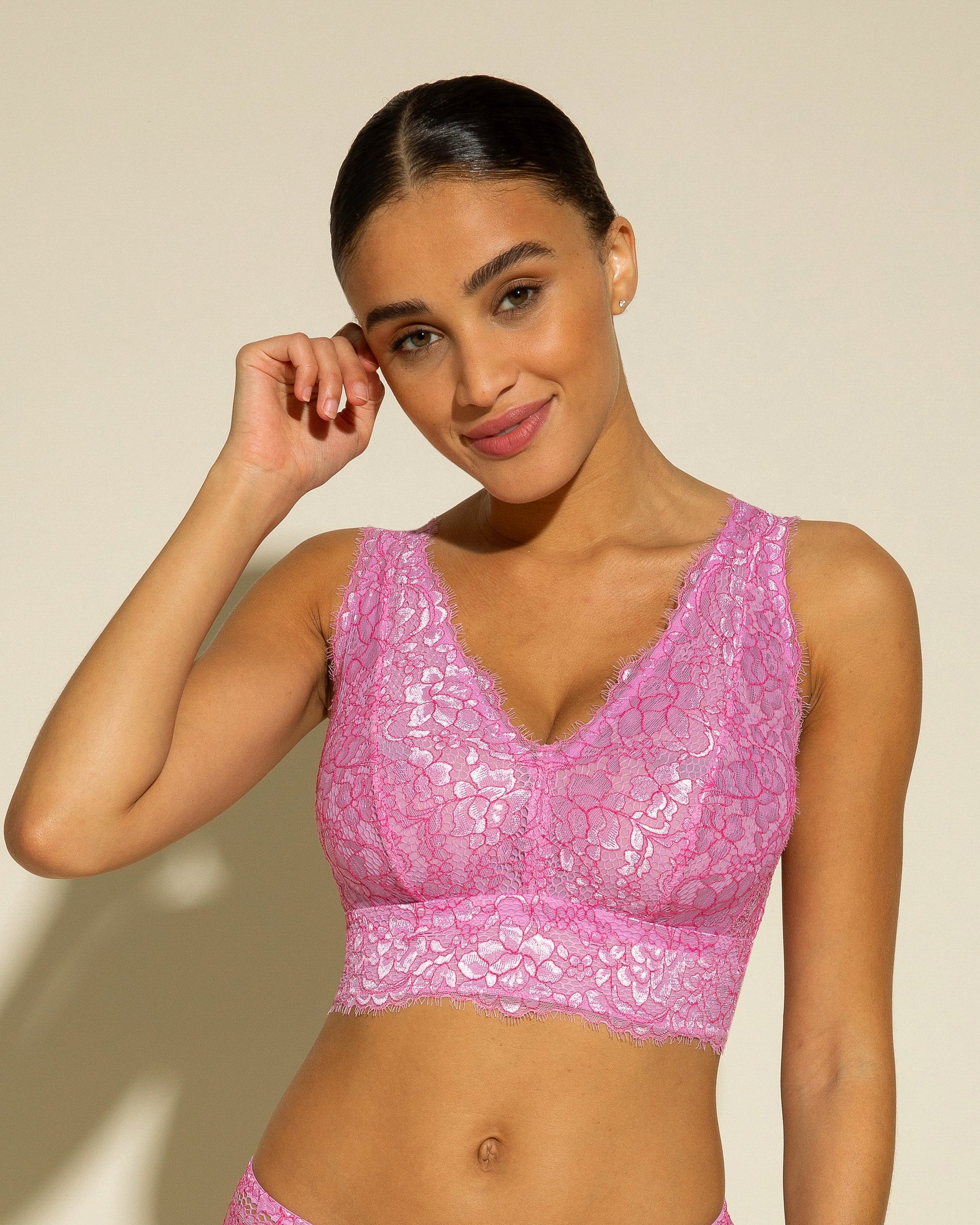 Purple Bralette - Pret A Porter Curvy Longline Bralette