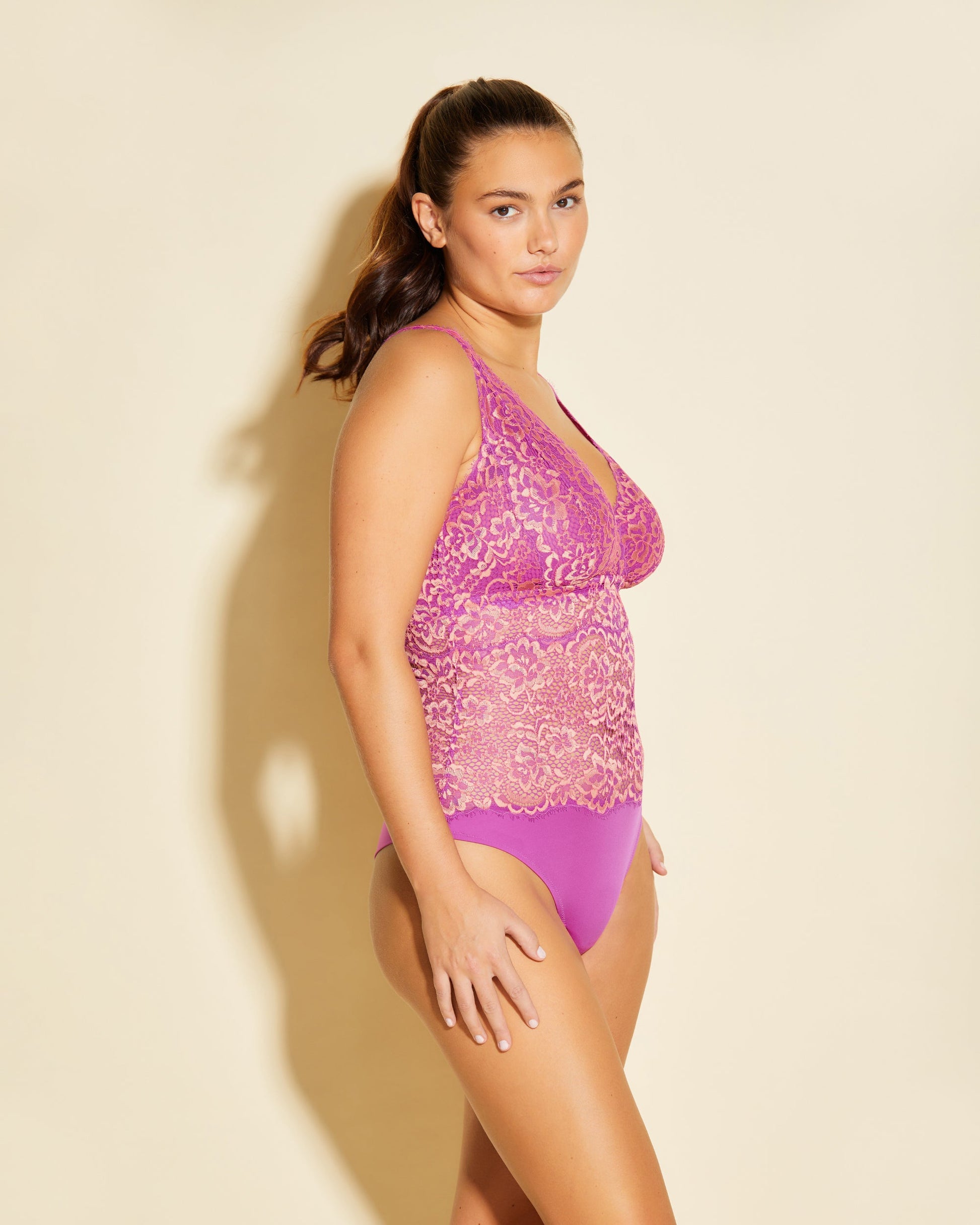 Pink Teddy - Pret A Porter Curvy Bodysuit