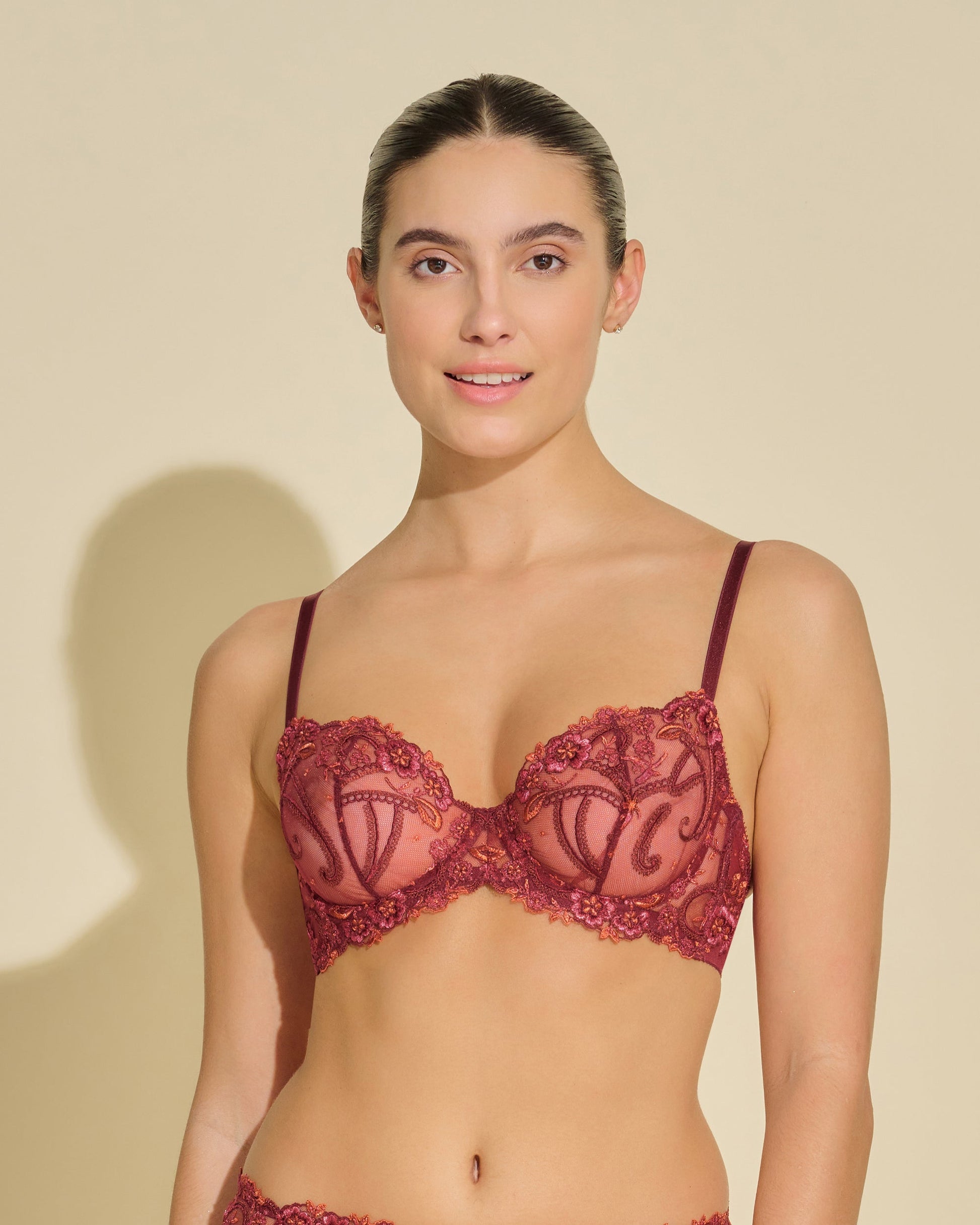 Red Bra - Sanika Balconette Bra