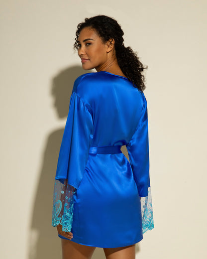 Blue Robe - Sanika Silk Robe