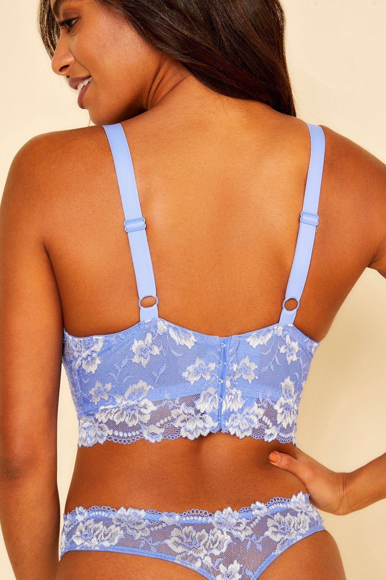 Blue Bralette - Savona Curvy Longline Bralette