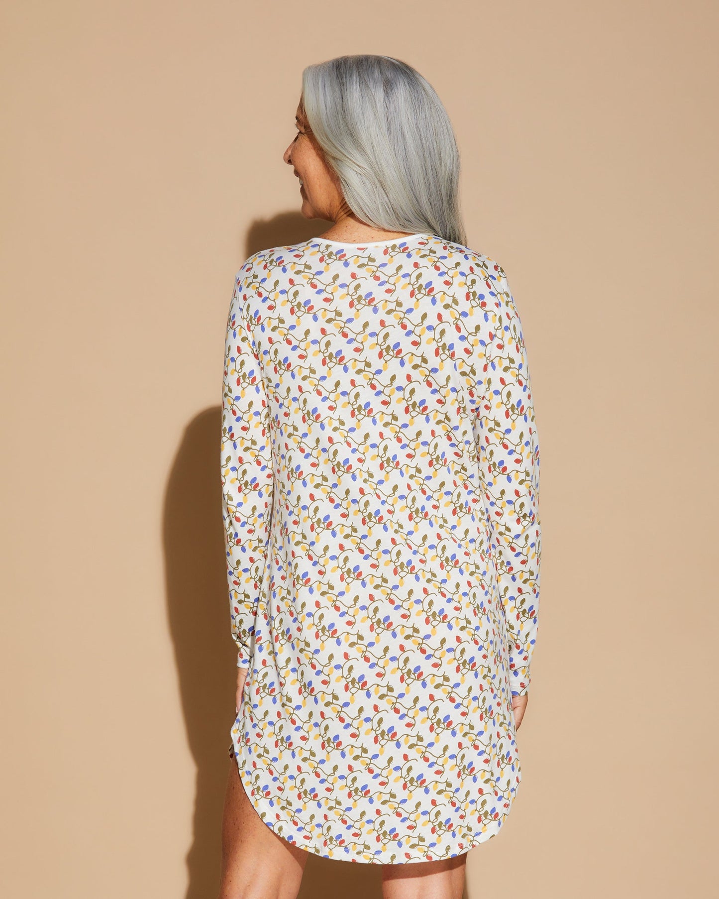 Print Top - Ski Trip Long Sleeve Sleepshirt