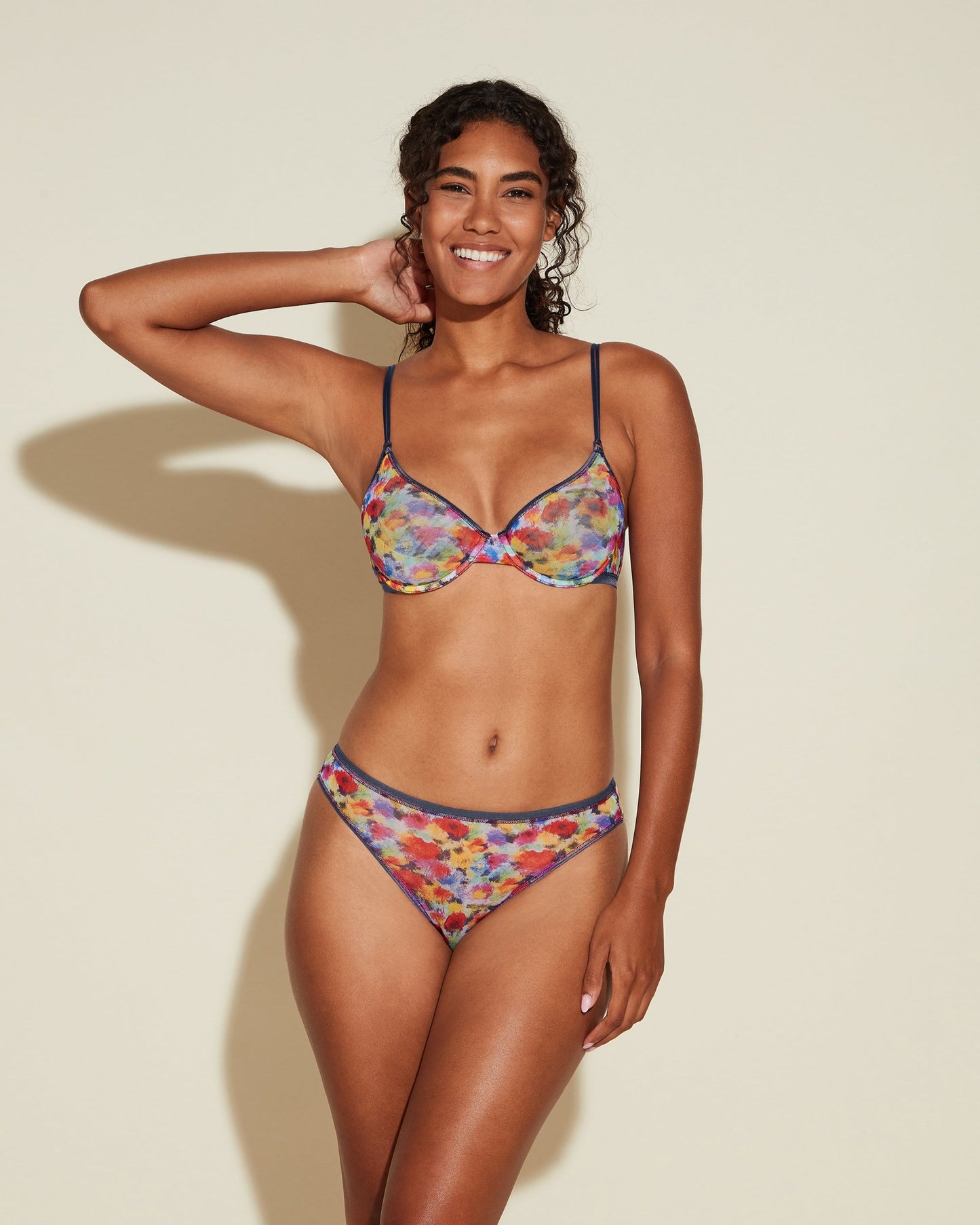 Print Italian Cut Bikini - Soire Confidence Printed Brazilian Minikini