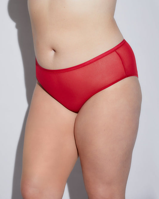 Red Boyleg - Soire Confidence Extended Boyshort