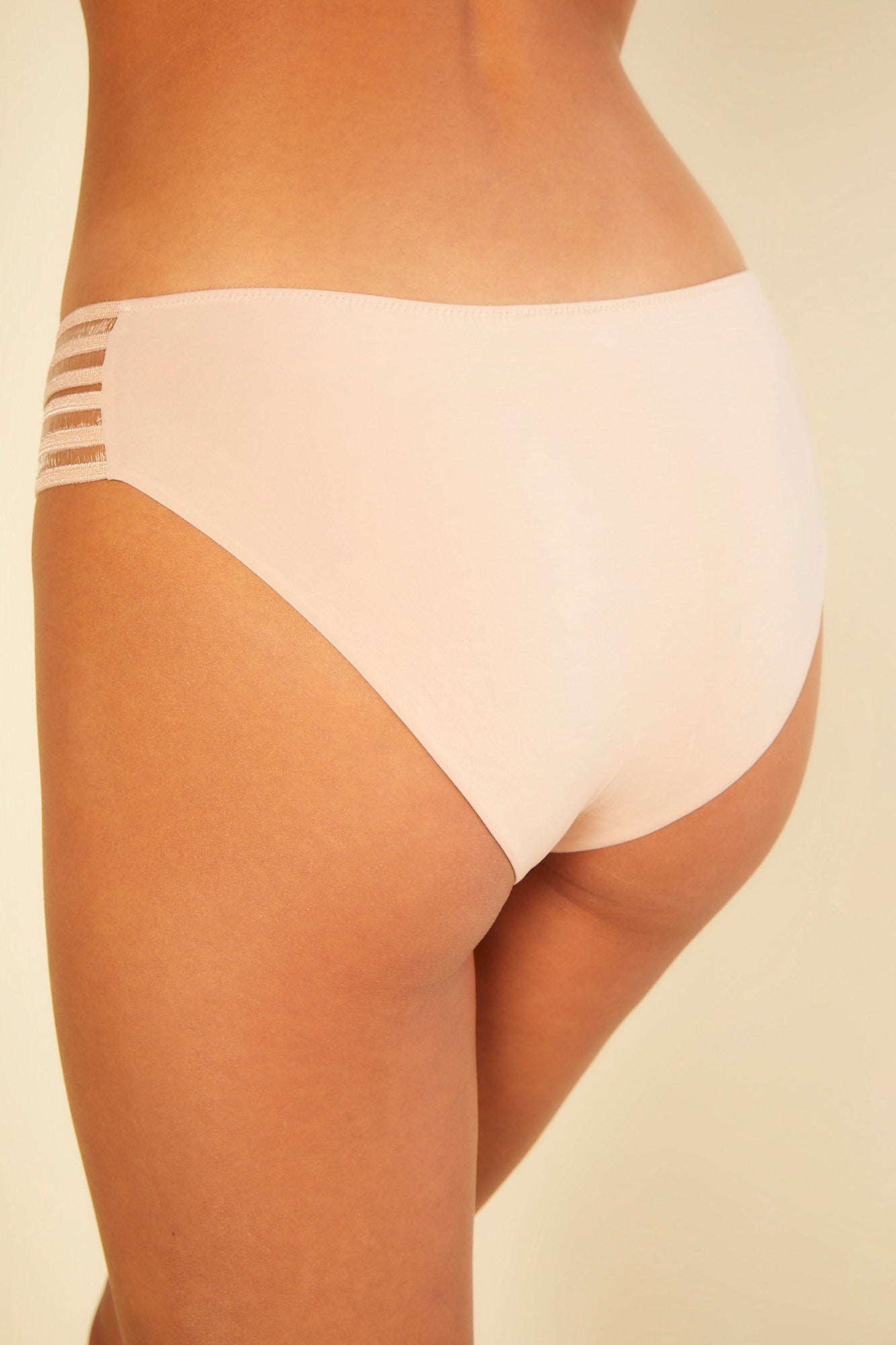 Beige Hot Pant - Tempo Strappy Boyshort