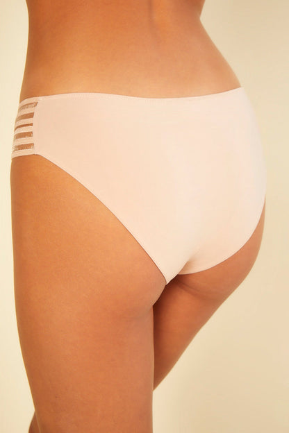 Beige Hot Pant - Tempo Strappy Boyshort