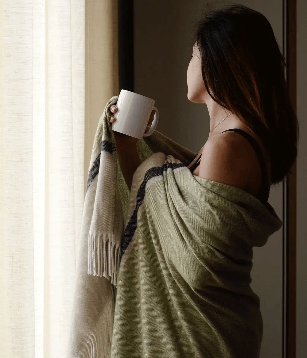 Cromia Blanket Azzurro Velato